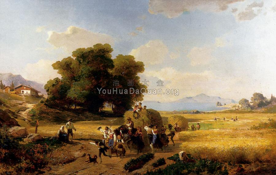 The last Day Of The Harvest - 弗朗兹·理查德·翁特贝格尔